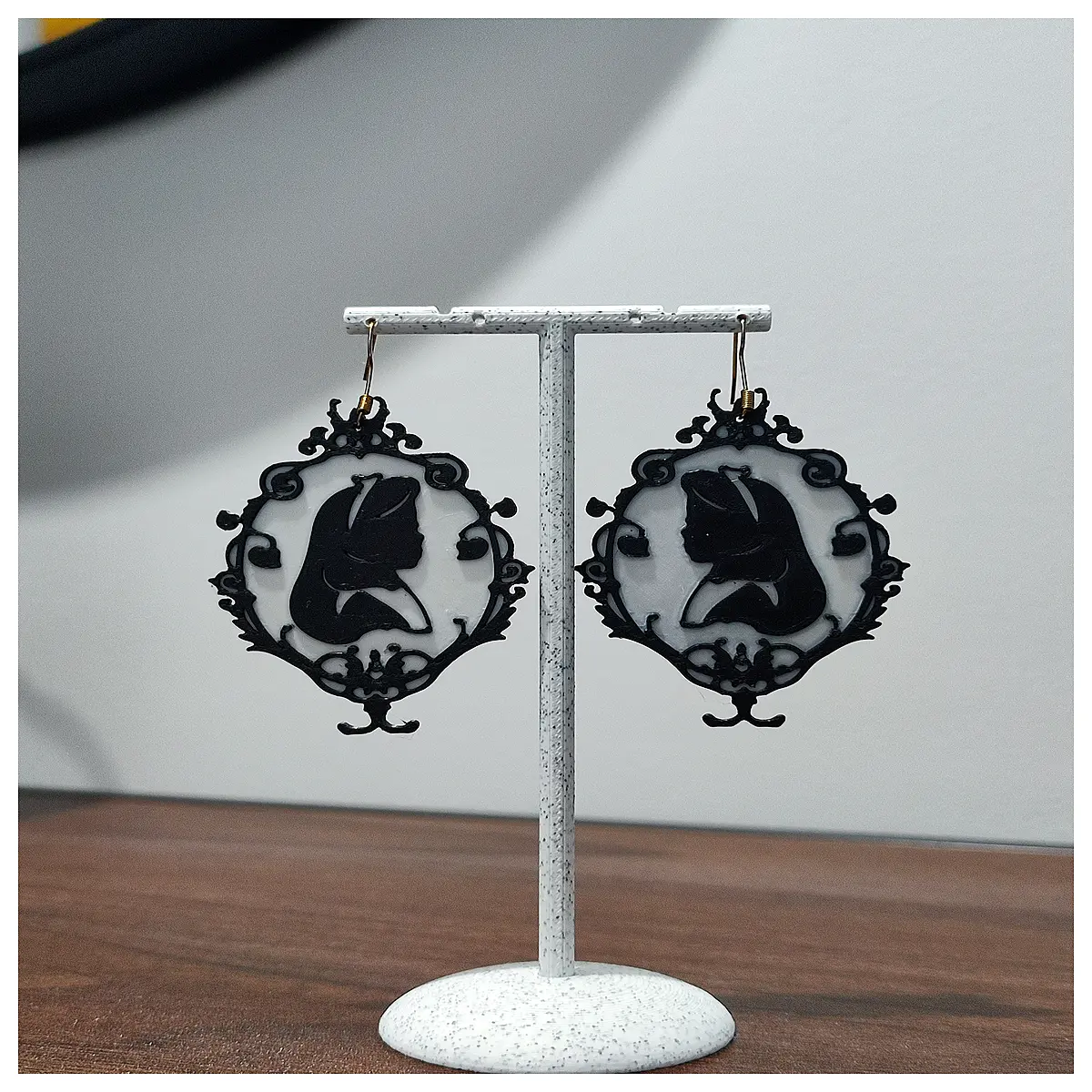 Enchanted Shadow Earrings Women s Style Fantasy Earrings Mystical Jewelry Dreamy Decorations Elegant Earring Design Romantic Gift
