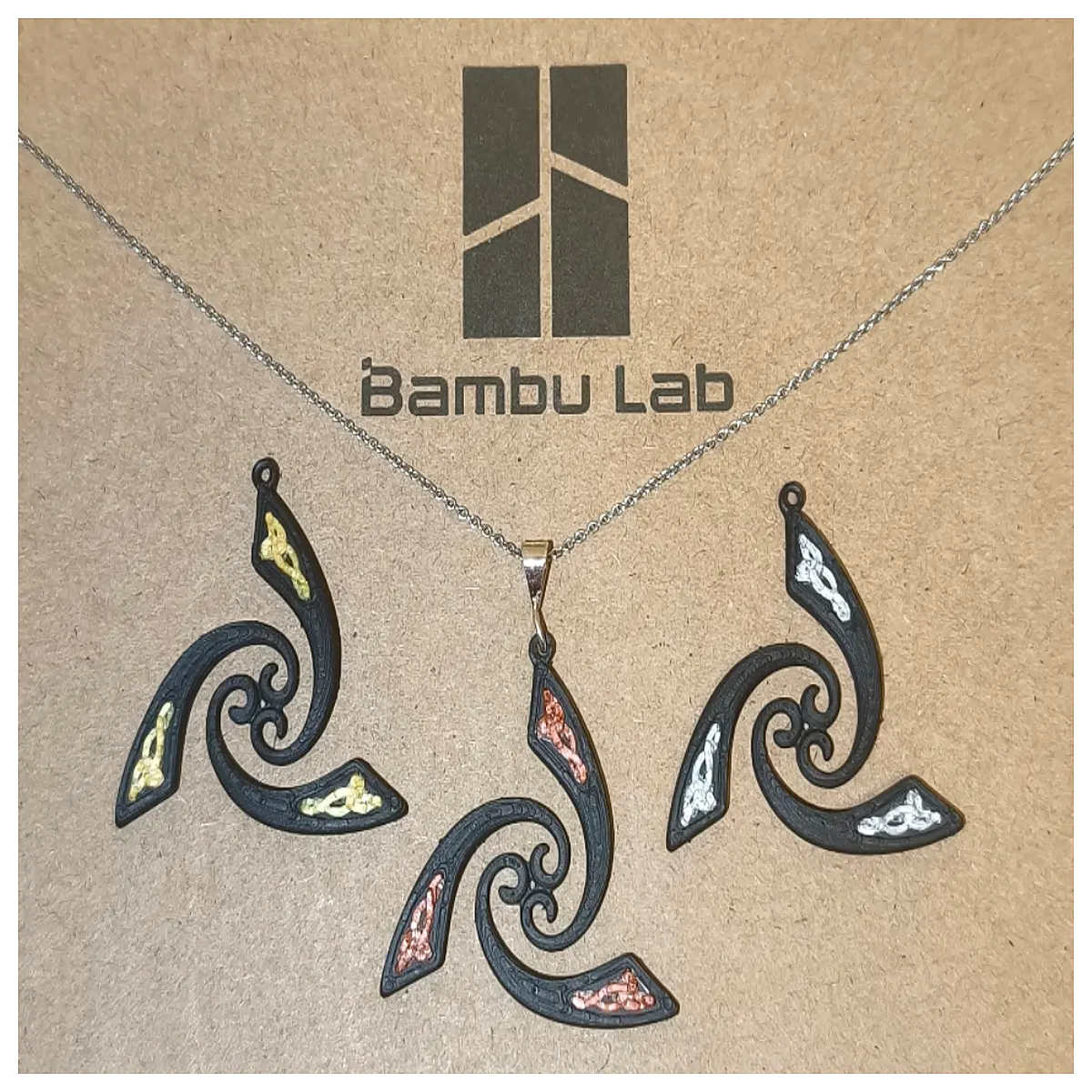 Knot Triangle Power Necklace Pendant Energy Charm Amulet Lucky Ornament Spiritual Jewelry