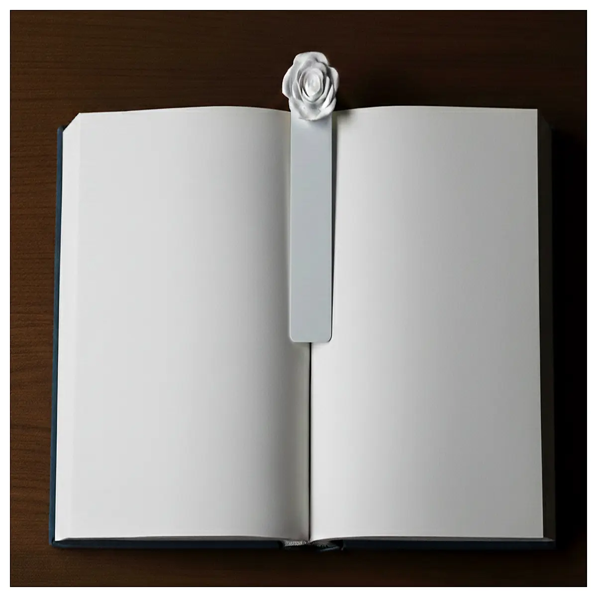 Rose Bookmark Calligraphy Diary Handmade Flower Book Decoration Romantic Gift Paper Notebook Multi functional Creative Journal