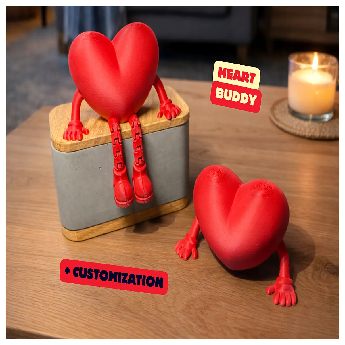 Shaped Moving Partner Figurine Romantic Gift Couple Decoration Anniversary Present Articulation Toy