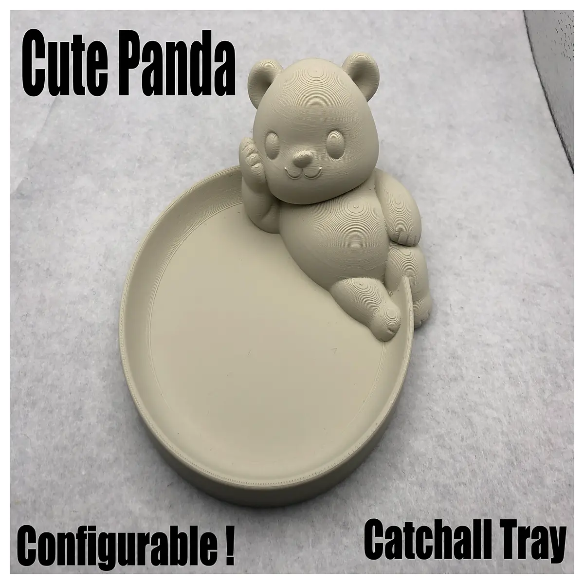 Cute Panda Storage Tray Desk Organizer Key Holder Desktop Storage Box Multi Compartment Organizer Creative Home Decor