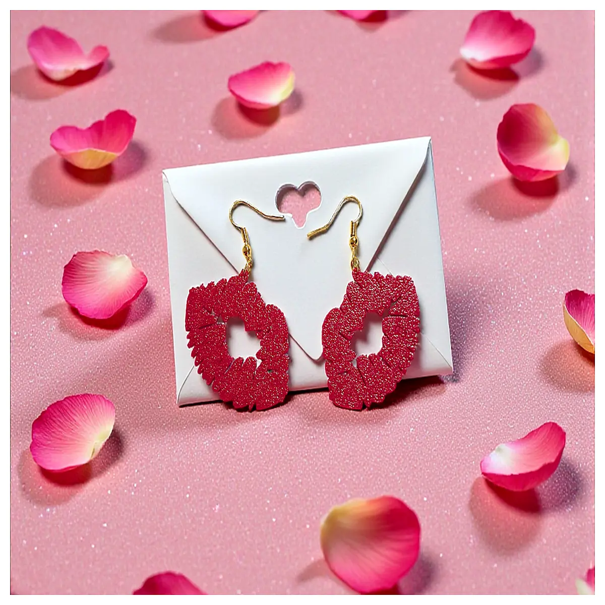 cute kiss earrings for women romantic love drop earrings silver gold plating couple gifts