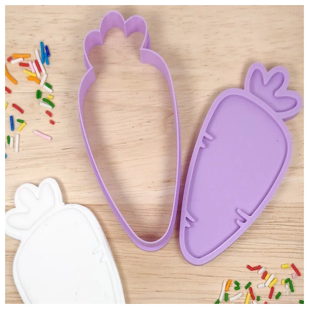 Carrot Easter Cookie Molds Stamps Fun DIY Create Cute Rabbit Shapes Easter Decorations Baking Supplies