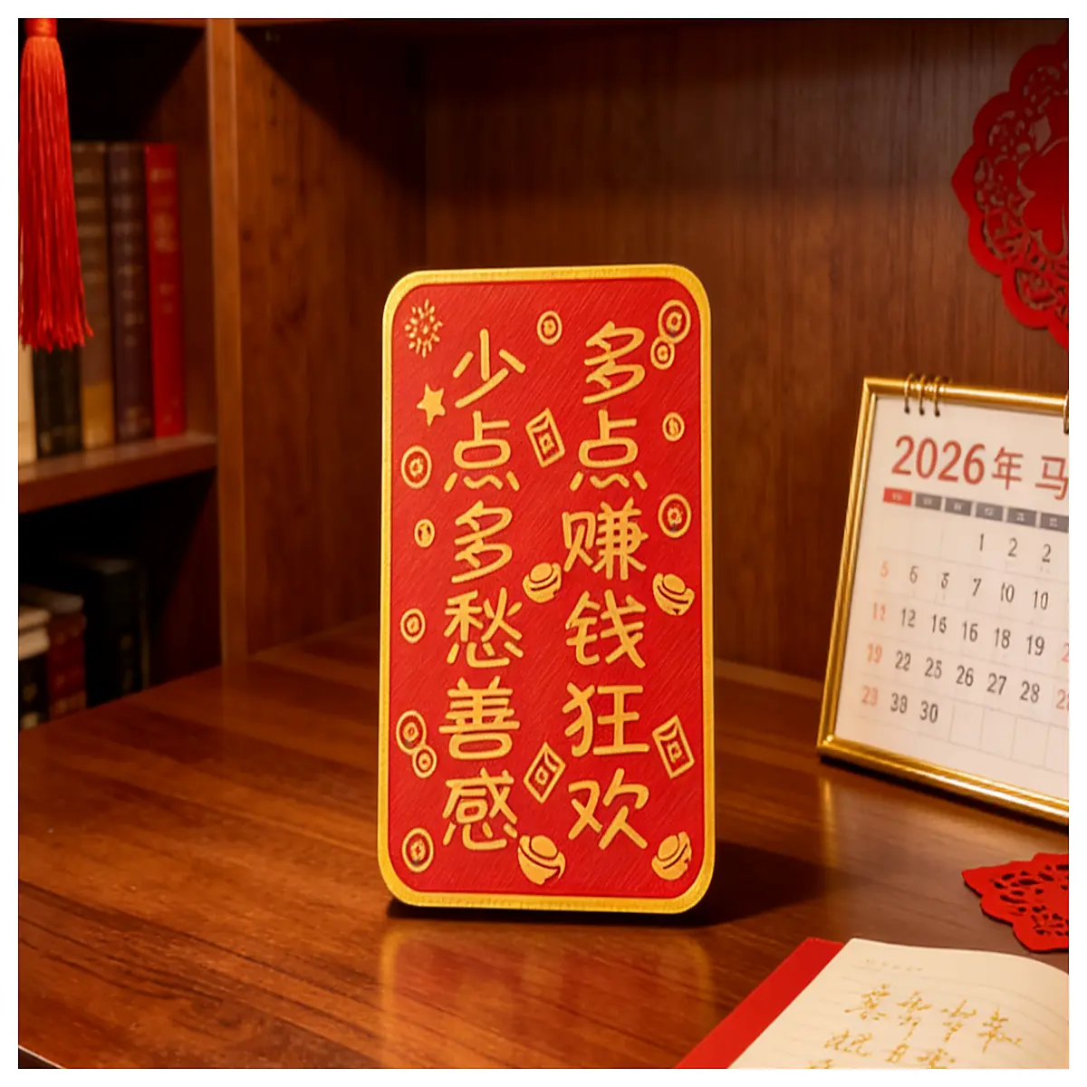 Desktop Decoration Sentimental Wealthy Charm Figurine Money Making Party Decoration Creative Desk Ornament Office Display Piece