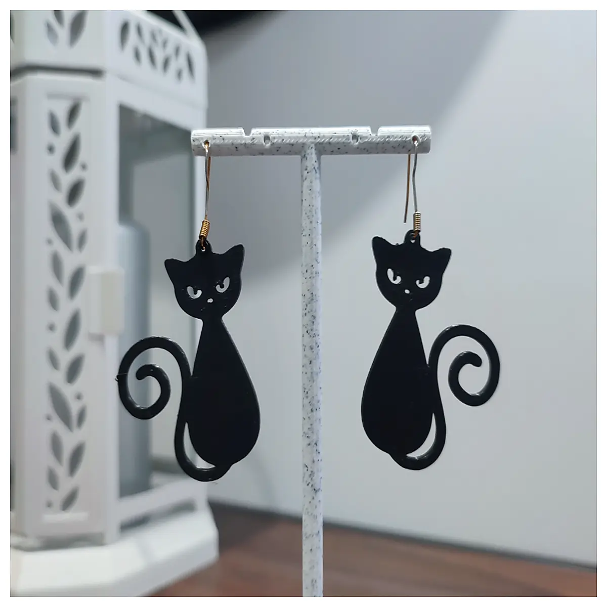 midnight curiosity earrings black jewelry gothic aesthetic night out party accessories