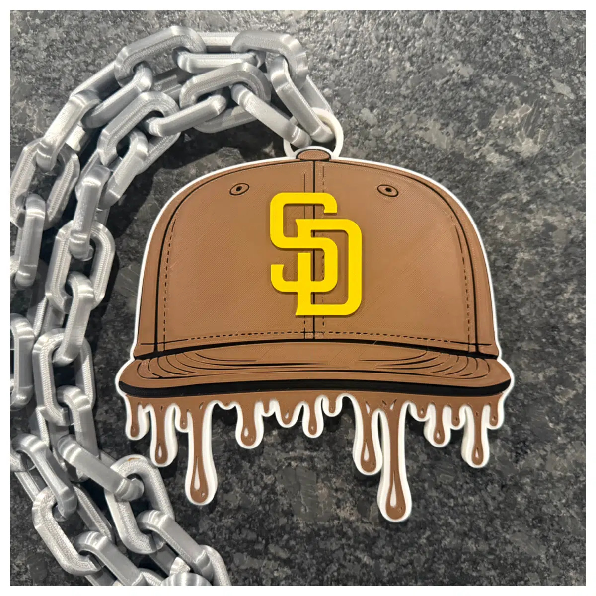 Los Angeles Chargers Baseball Cap Charm Gear Hat Accessory Baseball Cap Decoration Sports Charm Merchandise