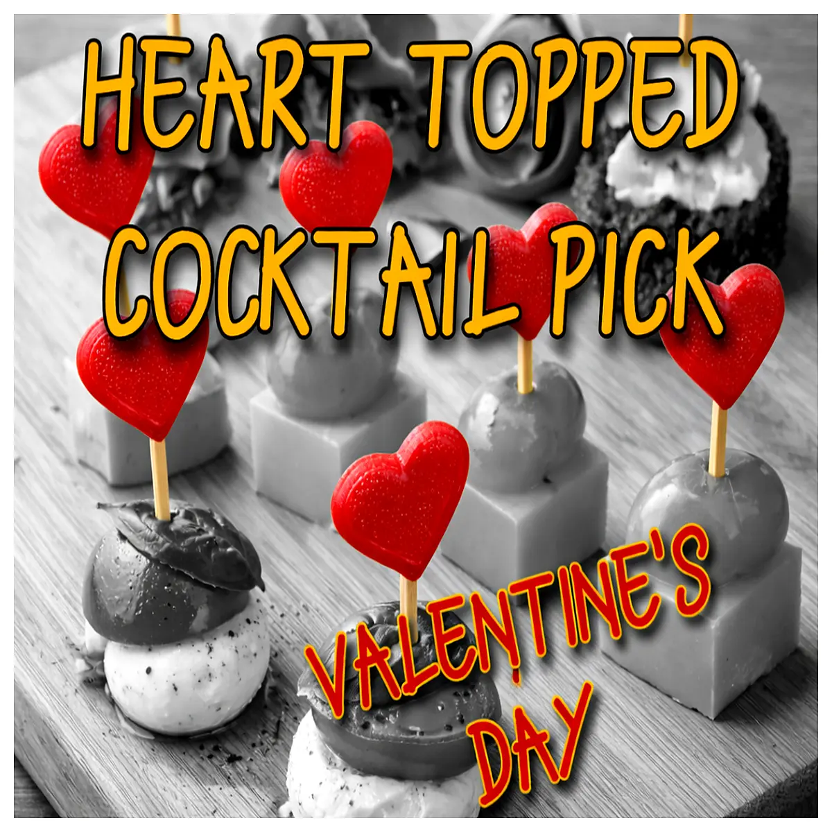 shaped cocktail picks for valentines day party decorations romantic drink garnish skewers