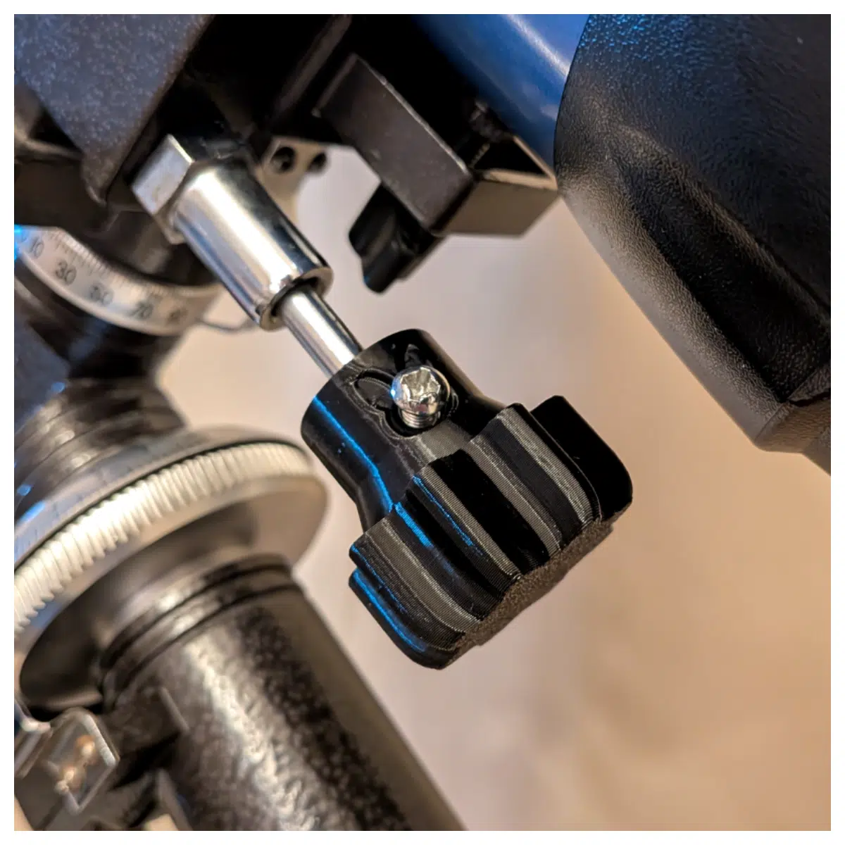 Equatorial Head Fine Adjustment Knob Camera Tracking Astronomy Accessory Stable Alignment Latitude Longitude Control