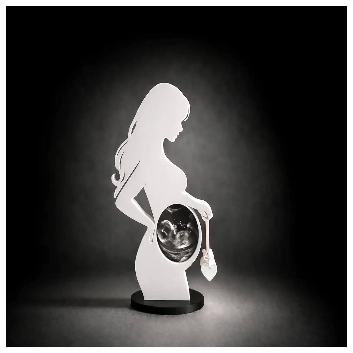 Pregnancy Photo Props 3D Printed Ribbon Slot Baby Shower Decorations Newborn Photo Backdrop Accessories