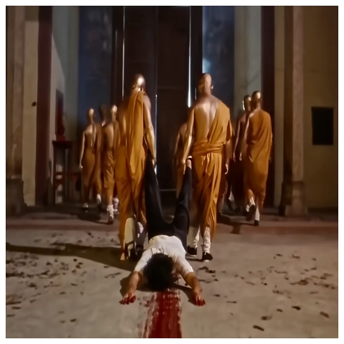 monk insulted abbot escape temple drama