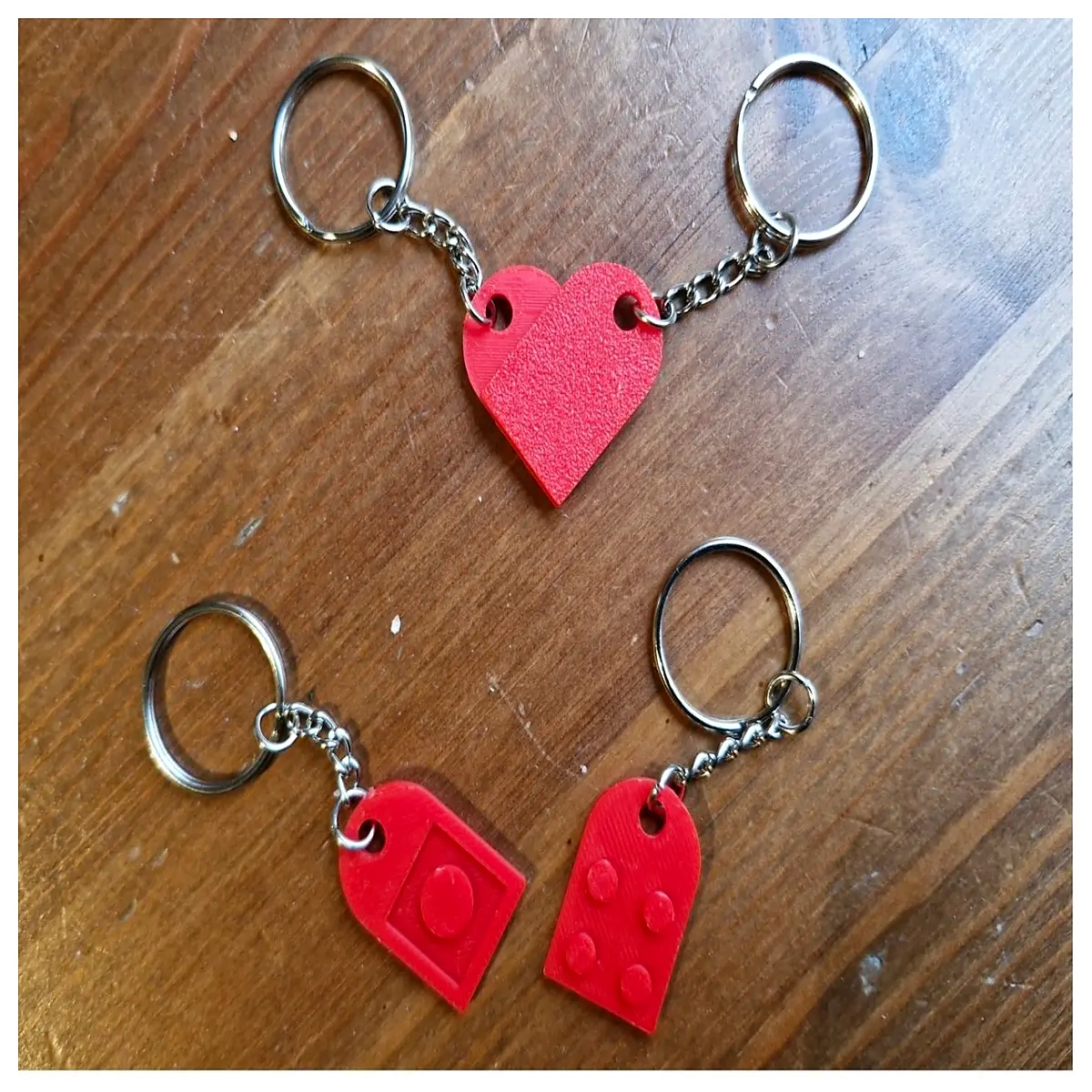 Secret Building Block Keychain Couple Gift Anniversary Present Romantic Small Gift Mini Block Keychain Decoration