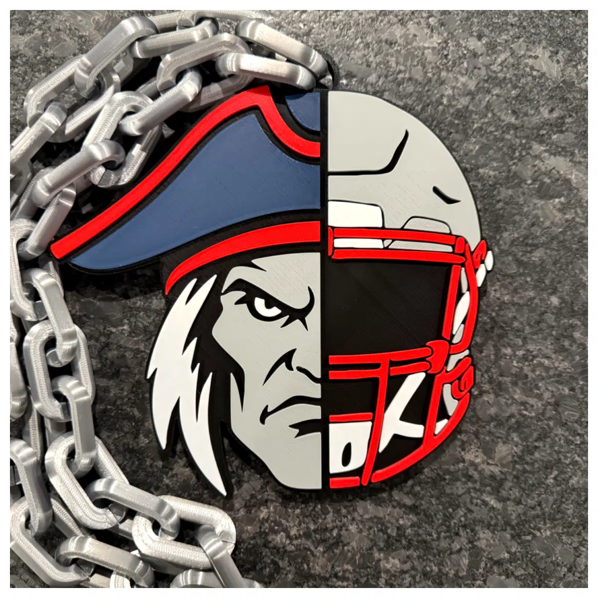 Patriots Split Chain Cheer Outfit New Flags Gear Support Flag Gear Patriots