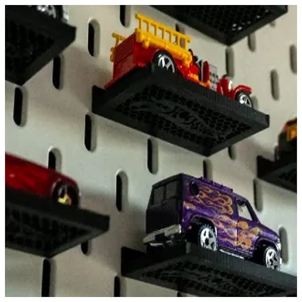 pegboard organizer hooks for track storage wall mount garage toy rack system