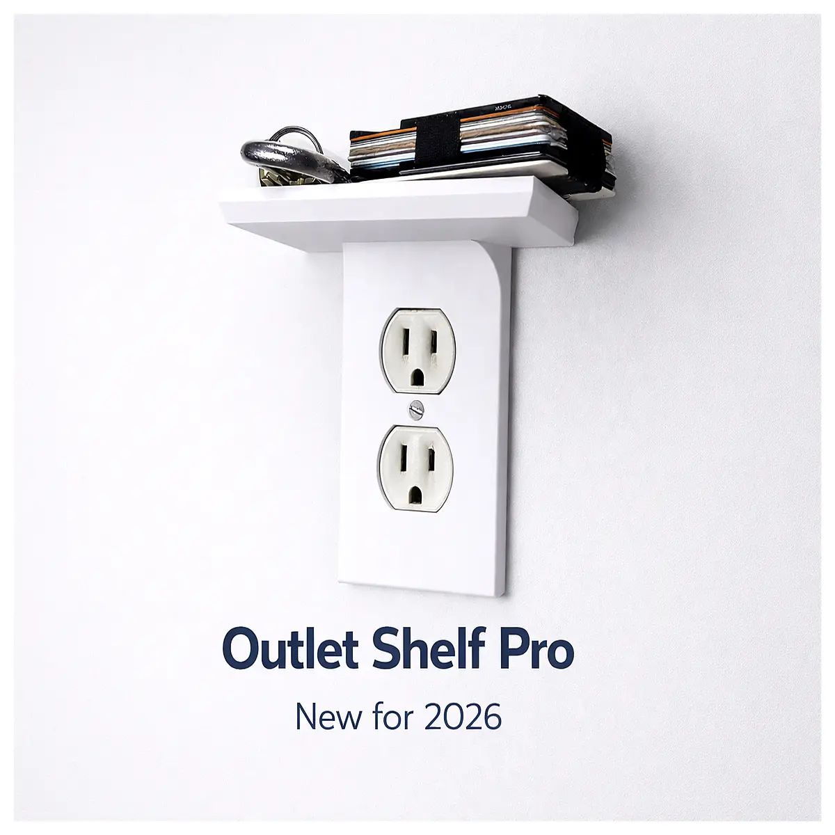 Outlet Shelf 2 4 Port Wall Mount Organizer for Electronics Devices Desktop Holder Home Multi Function