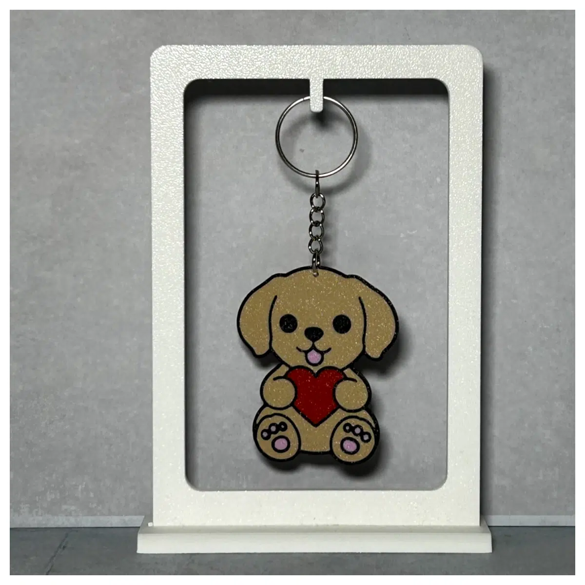 Dog Keychain Cute Pet Charm Pet Memorial Keychain Accessories Pet Gift
