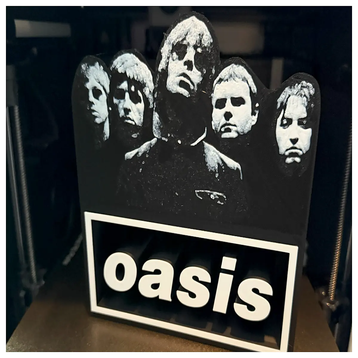 Oasis Band Silhouette Wall Decor Poster Wall Art Hanging Decoration Bedroom Living Room Music Art Print