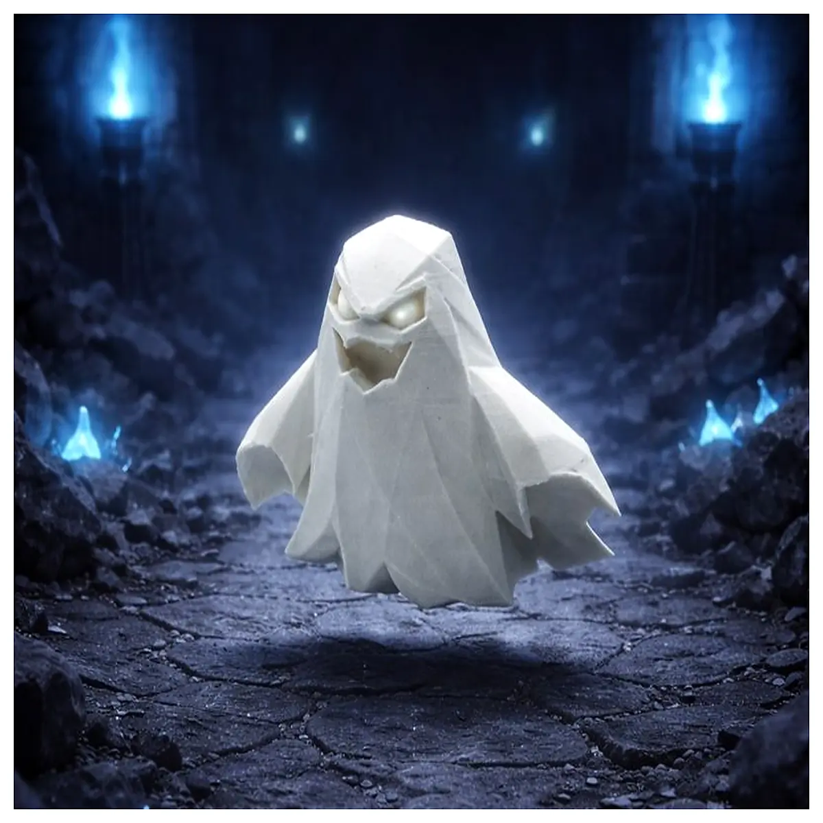 Low Poly Ghost Model 3D Character Game Asset Animation Resources Ghost Download