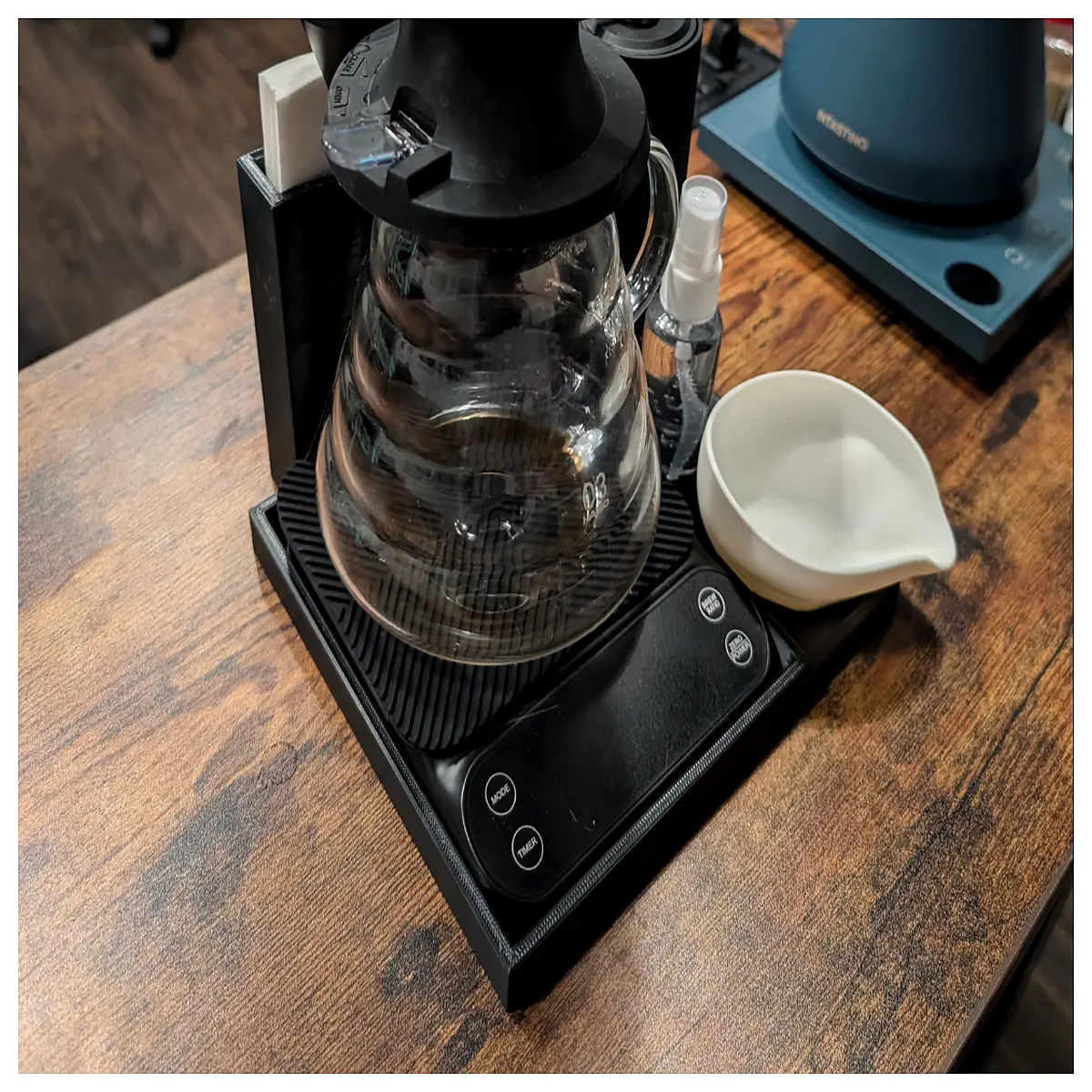 coffee station organizer for kitchen counter mug tree rack holder storage