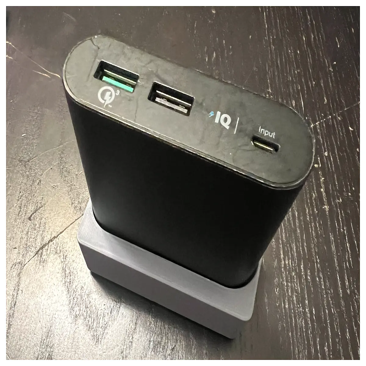 anker powercore 13400 portable charger with gridfinity magnetic mount compact power bank for travel and desk organization