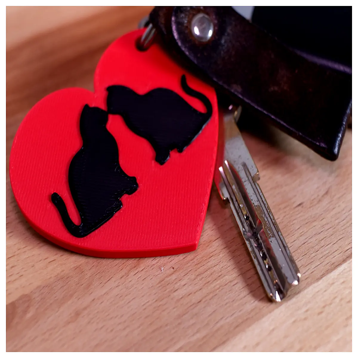 Couple Cat Keychain Cat Couple Gift Anniversary Present Cute Decoration Valentine s Day Charm Pet Accessory
