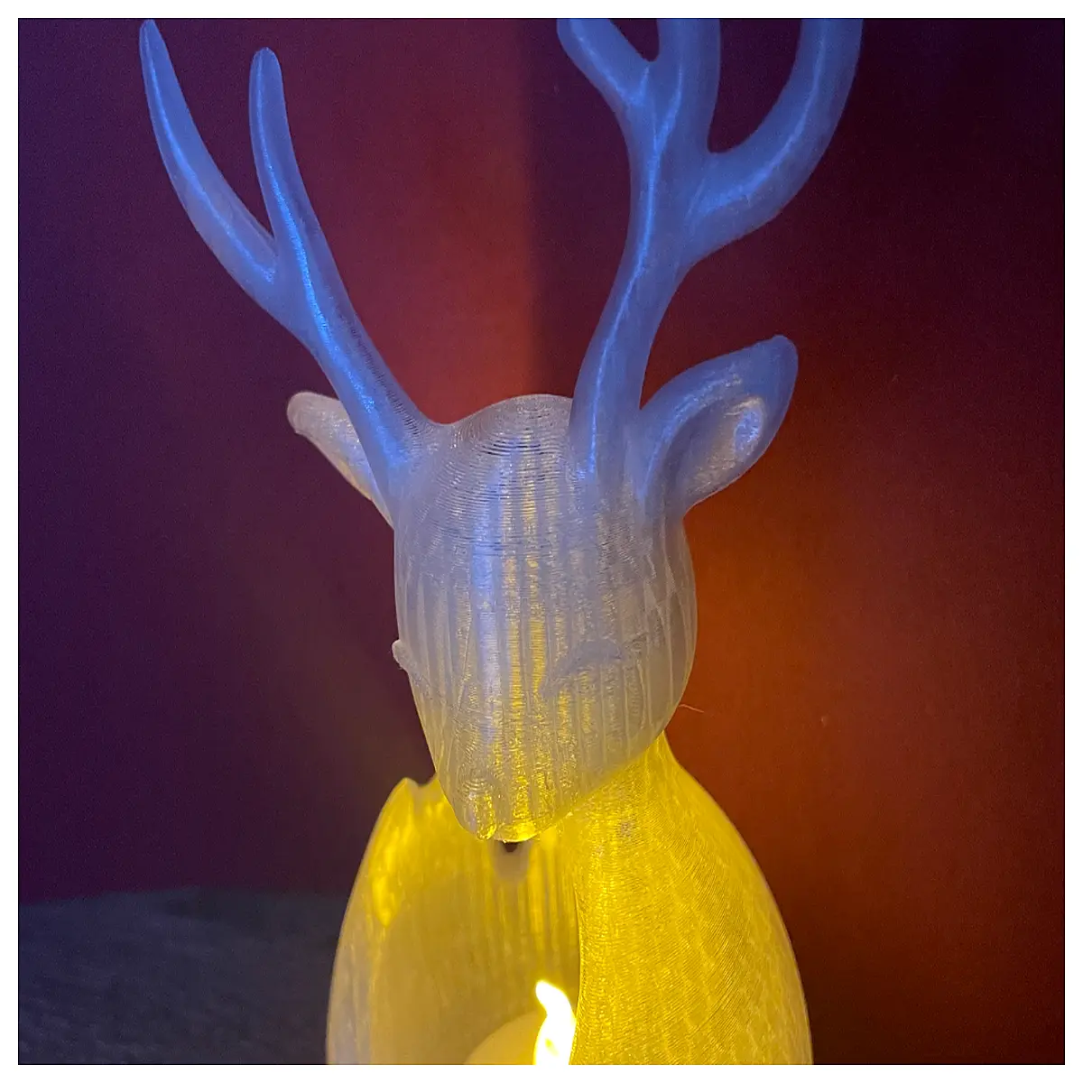 Deer Shaped Tea Small Night Desk Decoration Creative Gift Sleep Ambiance Deer Suitable for Bedroom Living Room