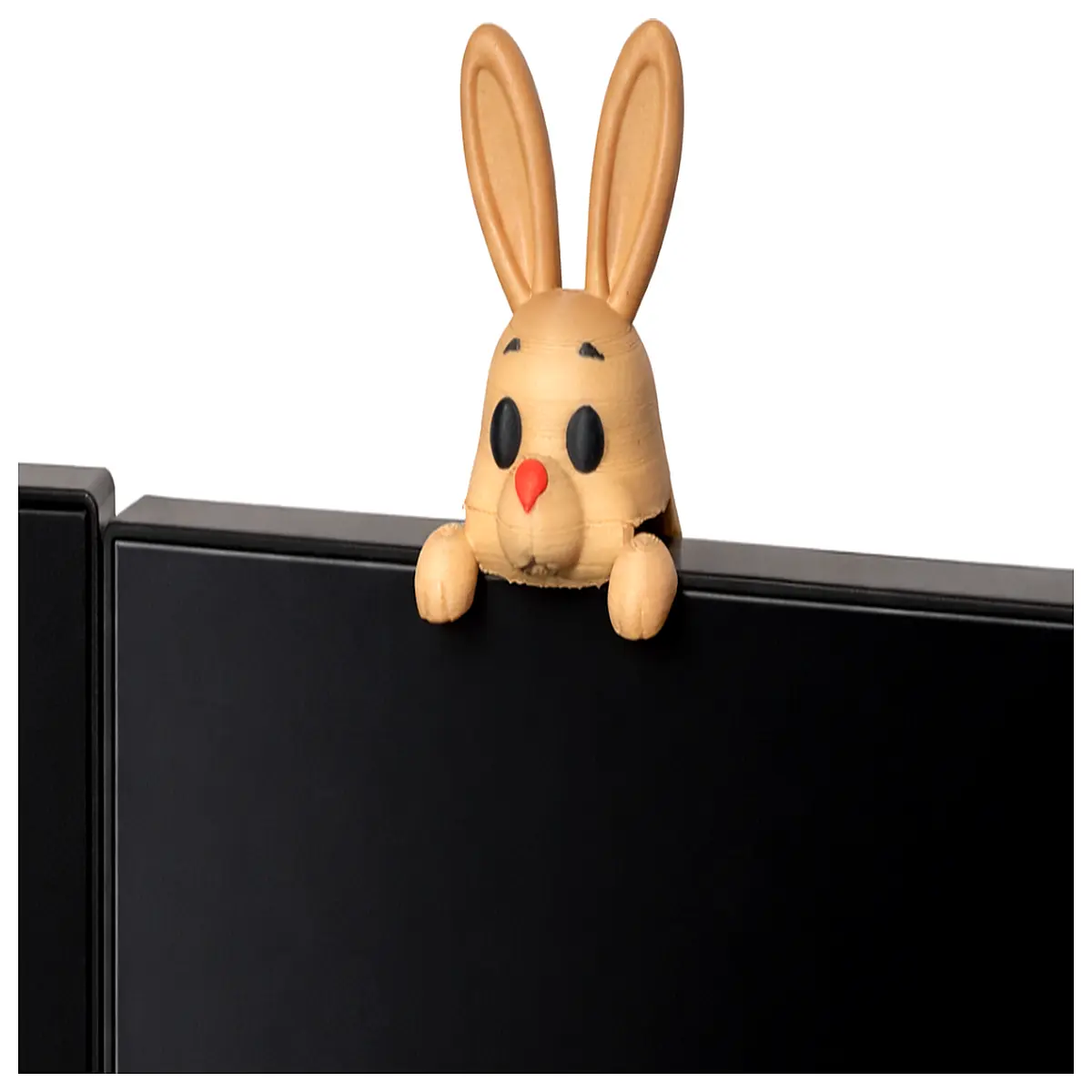 Monitor Resurrection Easter Bunny Decoration Desktop Figurine Holiday Gift Creative Placement Screen Accessories Electronic Parts