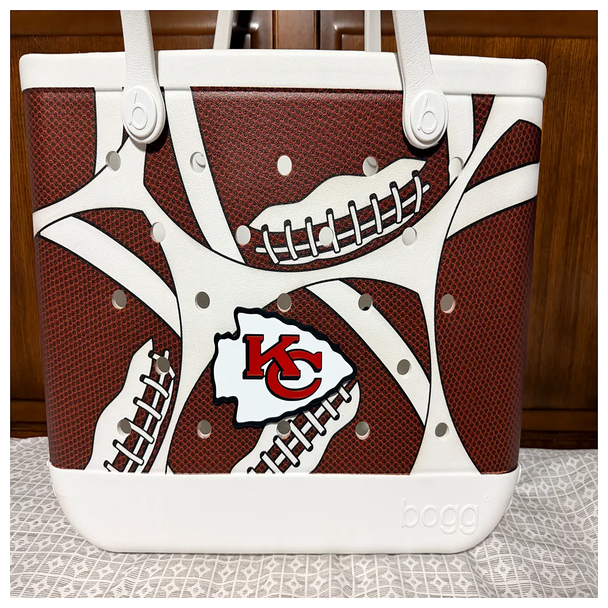 Kansas City Chiefs Arrow Bogg Bag Ornament Team Collectible Souvenir Chiefs Gear