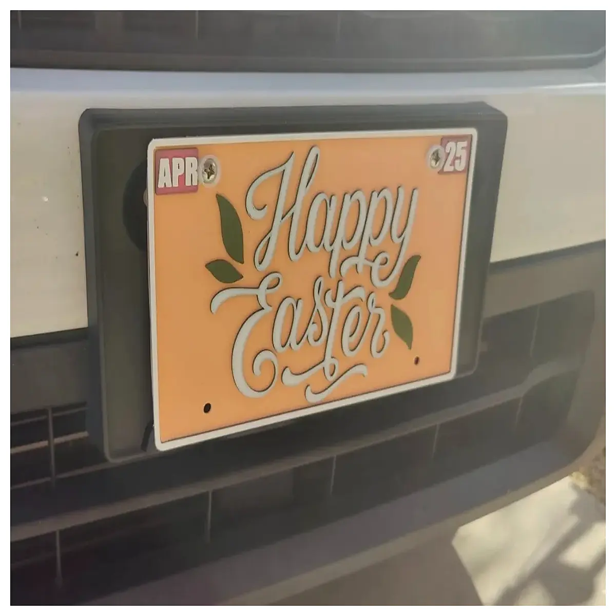 Easter Car Bumper Stickers Festive License Plate Decoration Holiday Design Vehicle Accessories Decoration Creative Gift