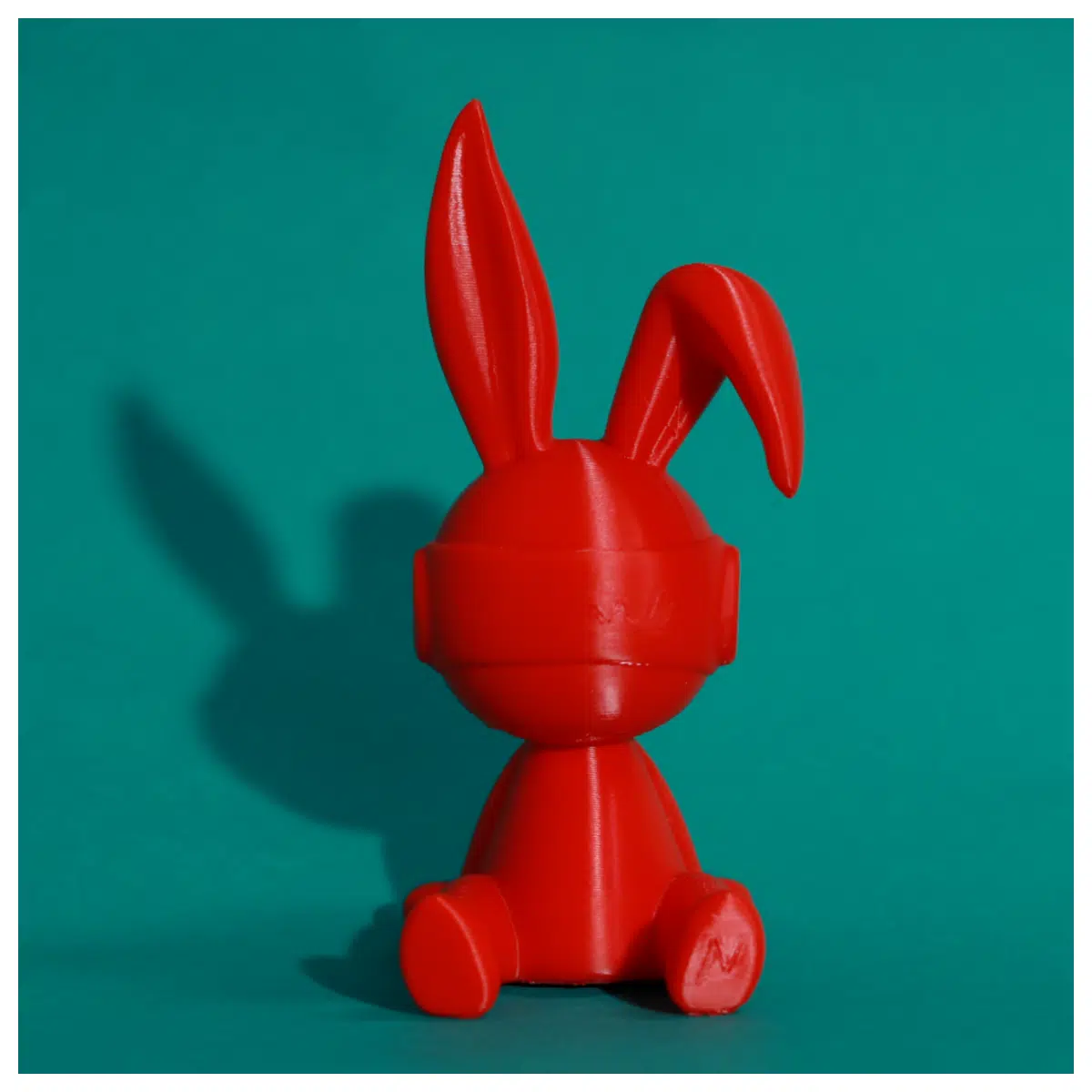 cute red rabbit figurine for living room shelf modern home decor accent piece cute animal statue for entryway table decoration