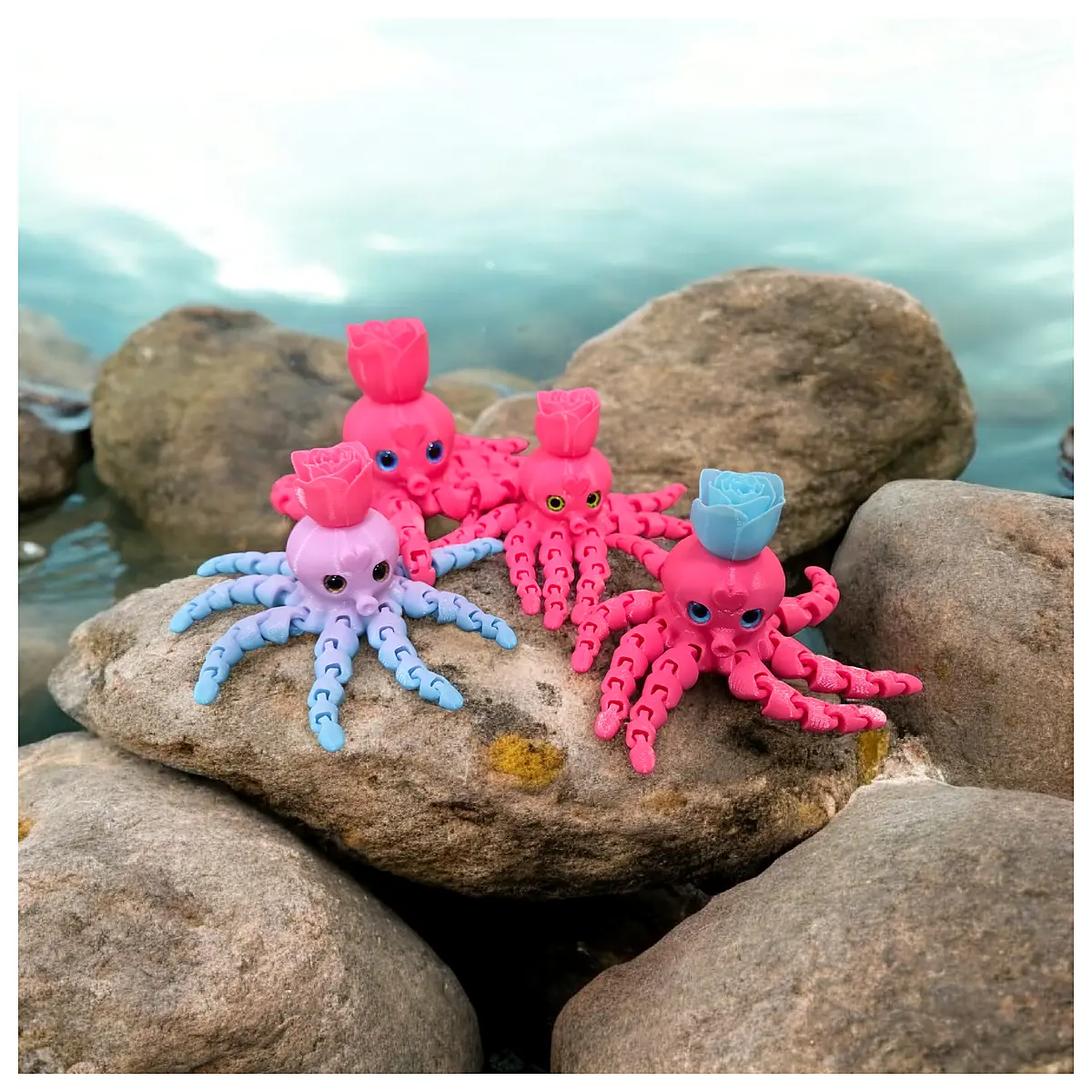 Cute Octopus Eye Parts 68mm Compatible Soft Eyes Replacement Octopus Eyes Toy Accessories