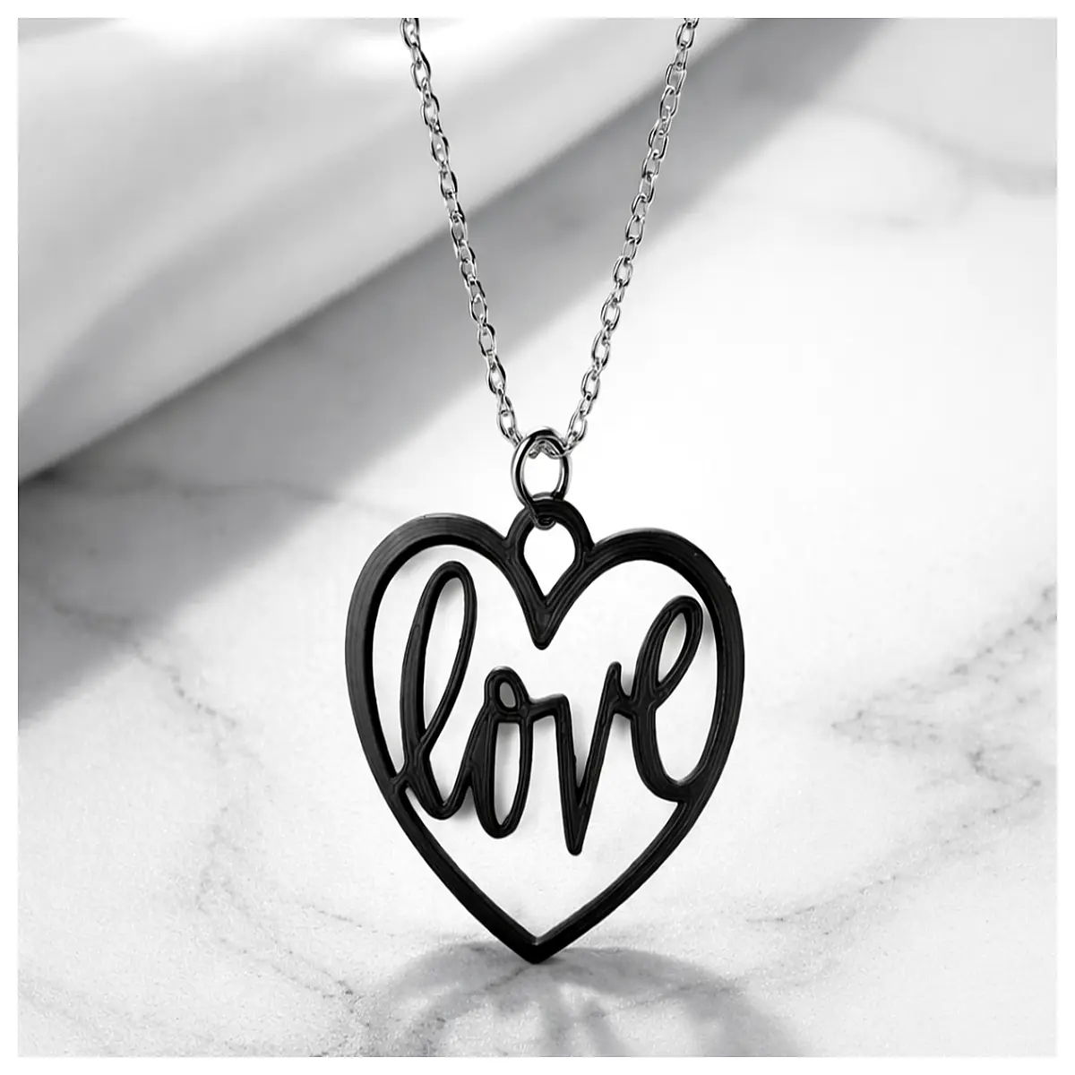 Elegant Pendant Necklace Women s Delicate Jewelry Love Gift Romantic Accessory Simple Design