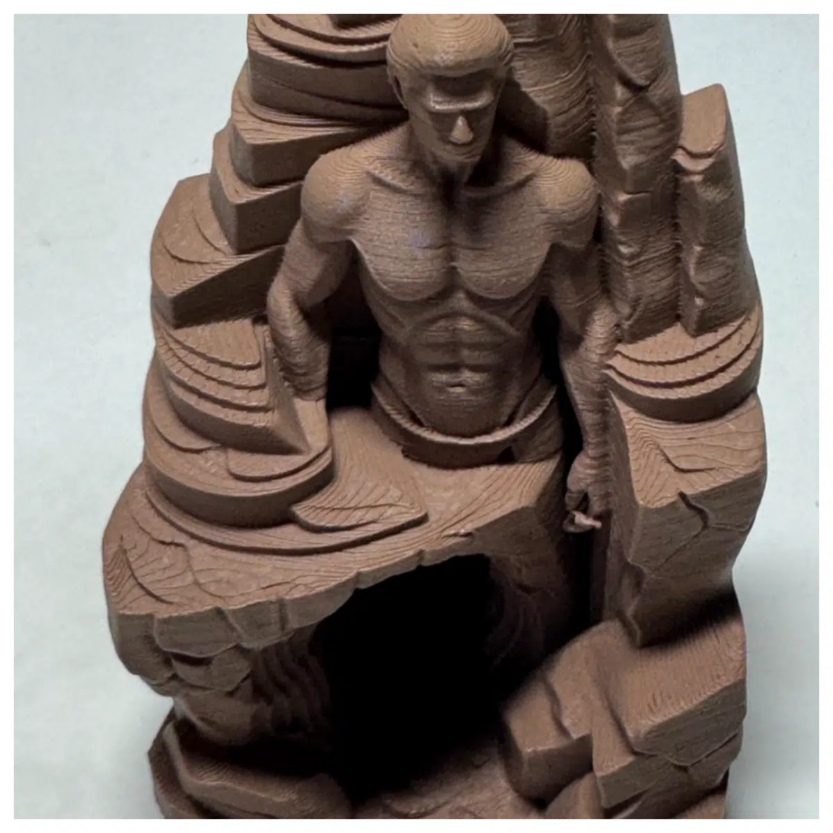 Cave Statue Ancient Model Archaeology Memorabilia Battle Scene Decoration Epic Hero Collection
