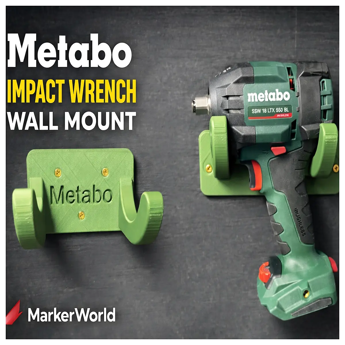 Impact Wrench Wall Mounting Bracket Installation Repair Tools Accessory Metabo Impact Wrench