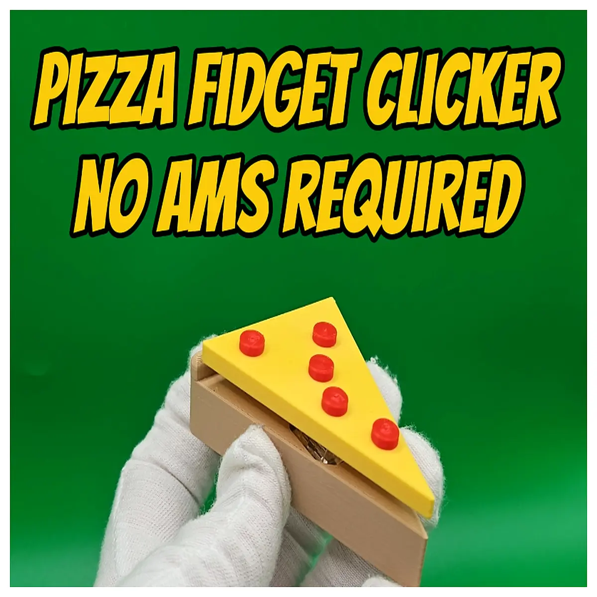 Pizza Slice Fidget Toy Clicker Desktop Stress Relief Puzzle Game for Adults Kids