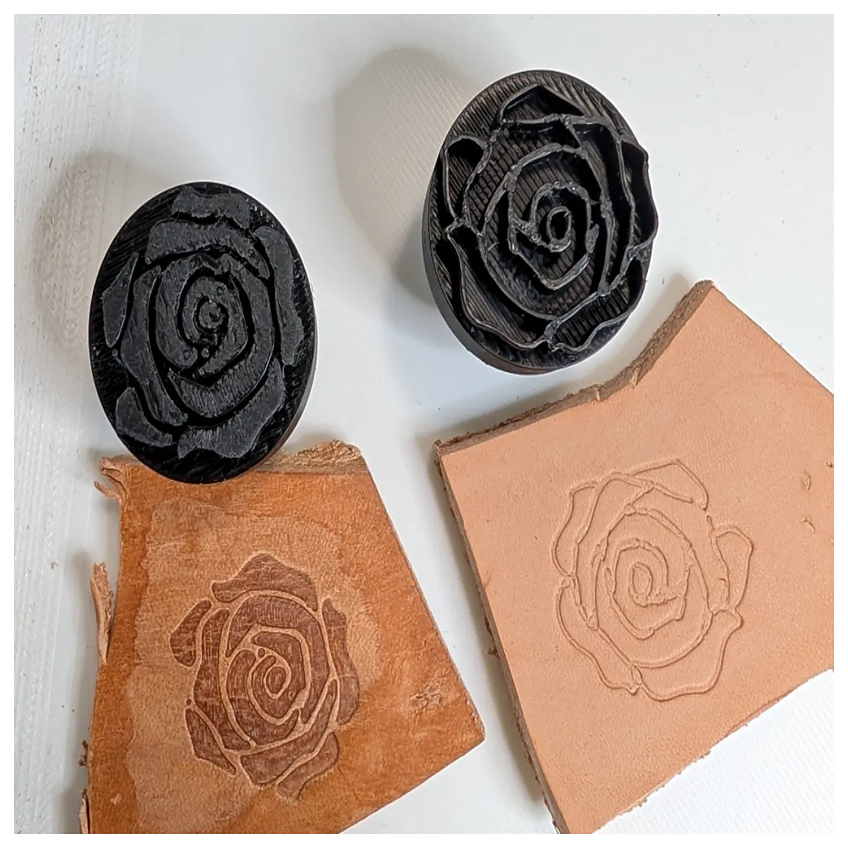 Rose Leather Embossing Stamp Rose Pattern Leather Decoration Tool Handcrafting Leather Craft Accessories Leather Design Elements