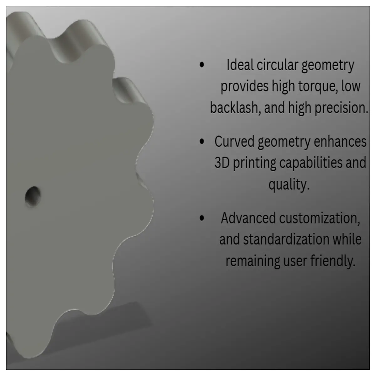 Parametric Cylindrical Gears Adjustable Tooth Profile Gearbox Components Gear Parts Gear Systems