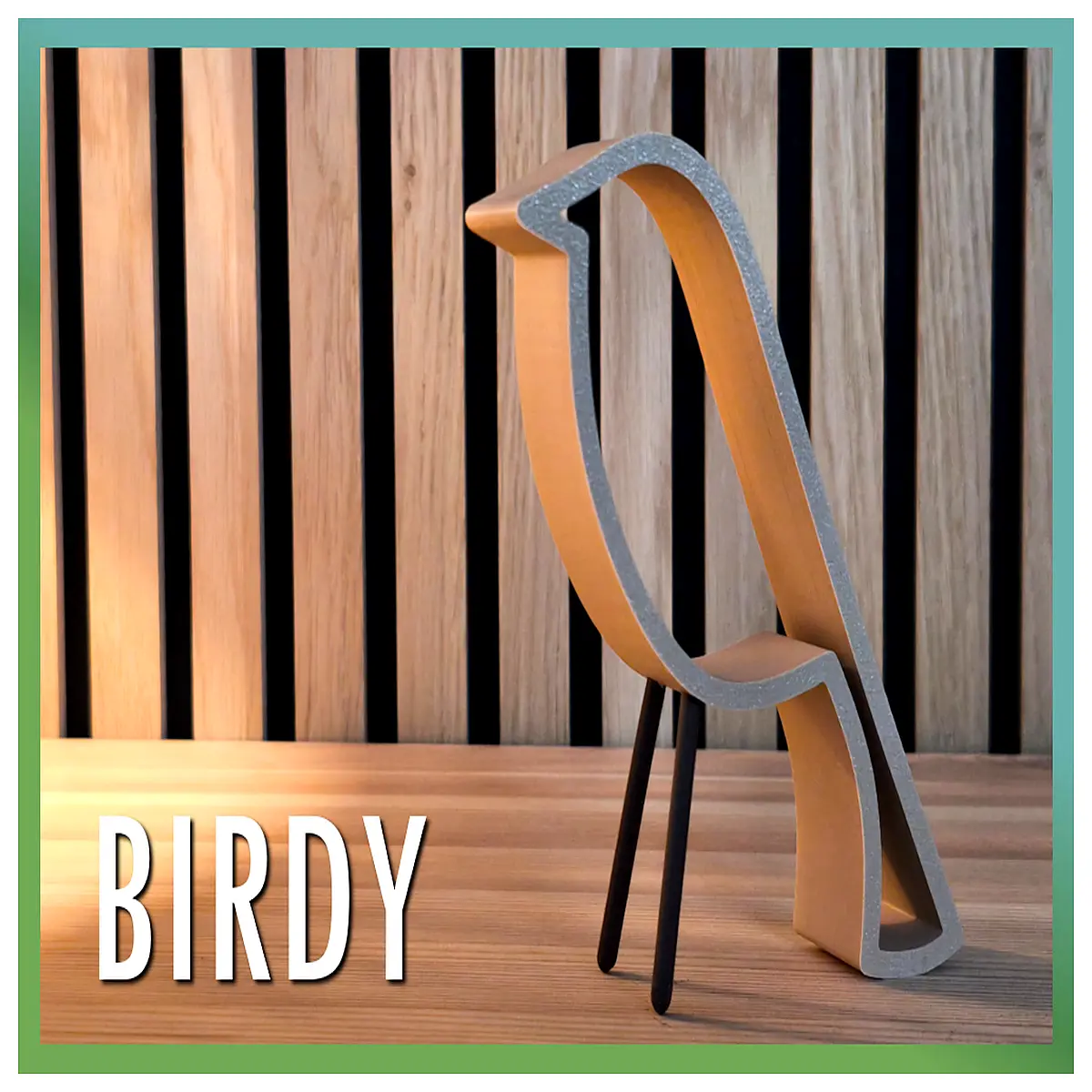 Birdy No 5 Minimal Scandinavian Decor Simple Home Accessories Wall Art Interior Design Apartment Decor