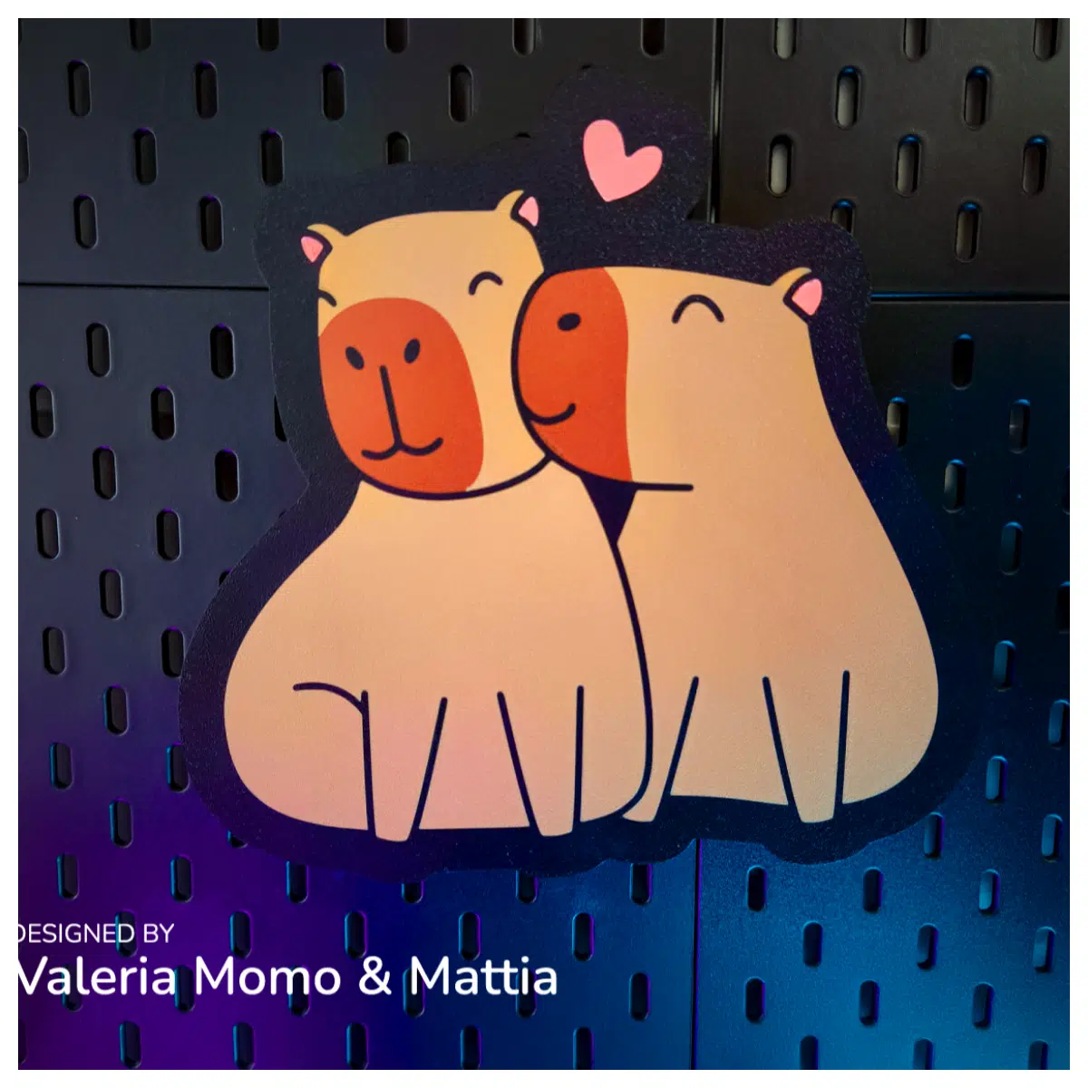 Capybara Couple Romantic Love Sweet Anniversary Creative Gift Lover Gift