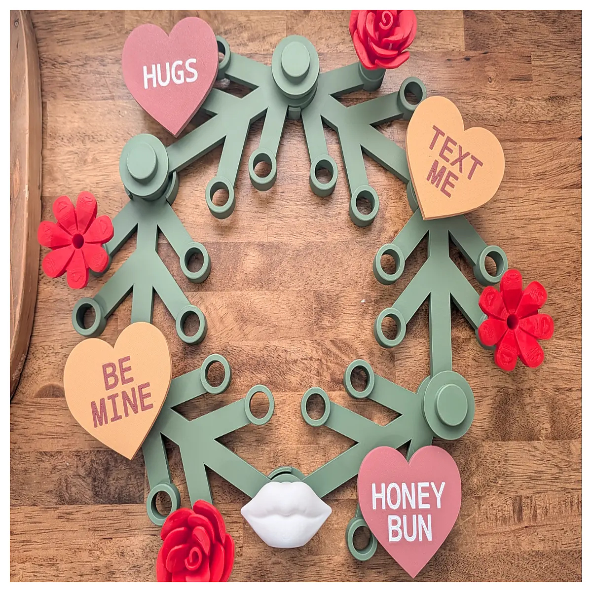 diy flower wreath building blocks set rose brick craft for home decor floral arrangement toys handmade flower garland construction set