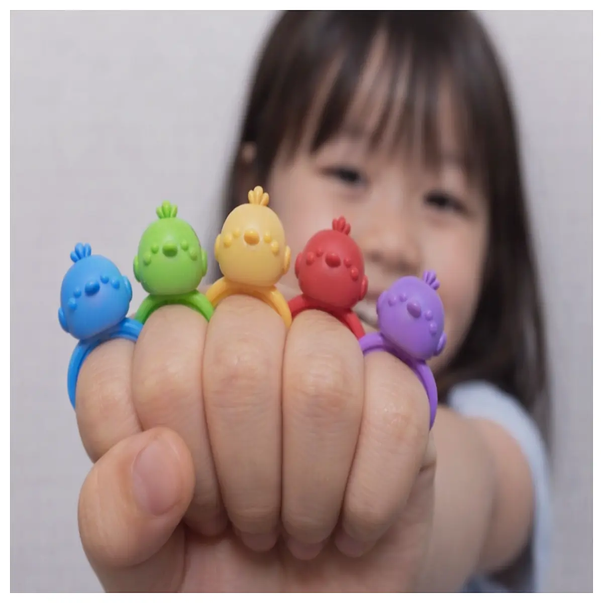 Baby Soother Ring Cute Bird Ring 1g Calms Babies Soothes Fussiness Baby Comfort Toy Sleep Aid