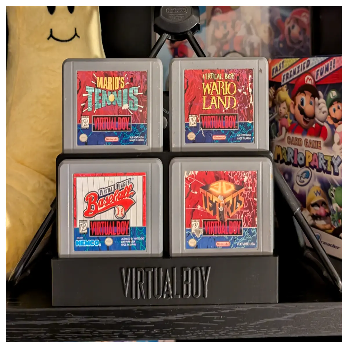 Virtual Boy Game Cartridge Display Stand Collection Display Game Accessories Game Collection Virtual Boy Cartridge Holder