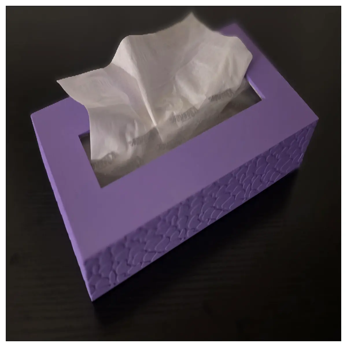 organic pattern tissue box cover decorative table decor napkin holder