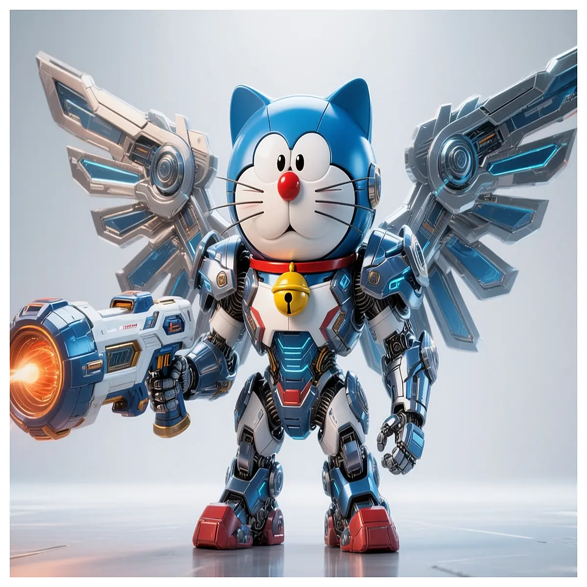 Mecha Cat Flying Robot Toy Mechanical Cat Wing Model Collection Child Gift With Wing Mecha Cat