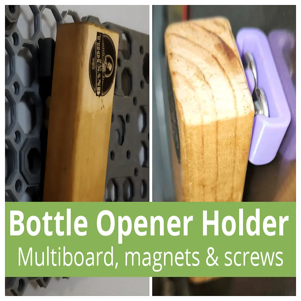 Bottle Opener Stand Magnetic Board Multi Deck Screw Holder Wine Opener Accessory Kitchen Gadget