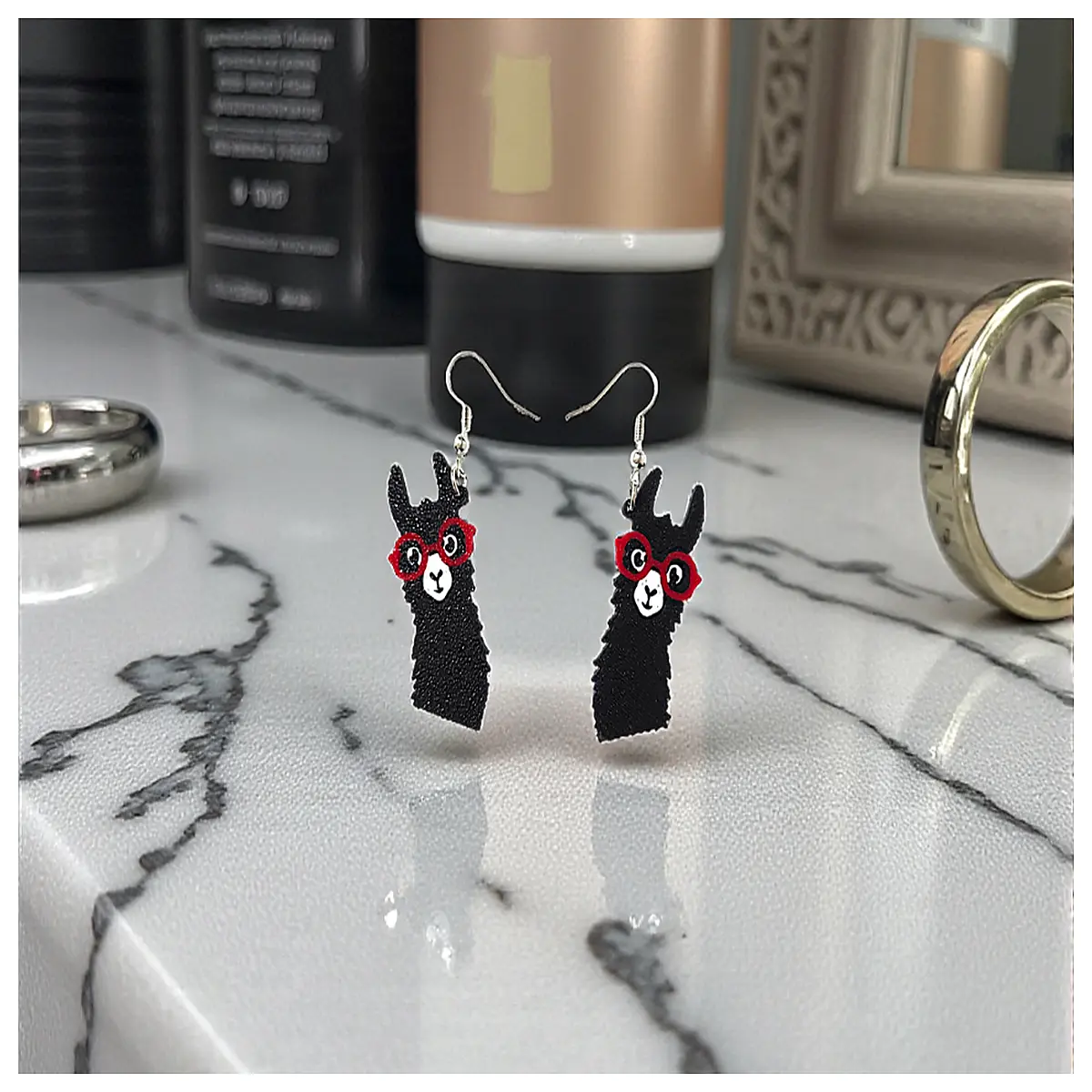 Crazy Alpaca Earrings Cute Cartoon Fluffy Alpaca Earring Accessories for Girls Teen Gift Graduation Present