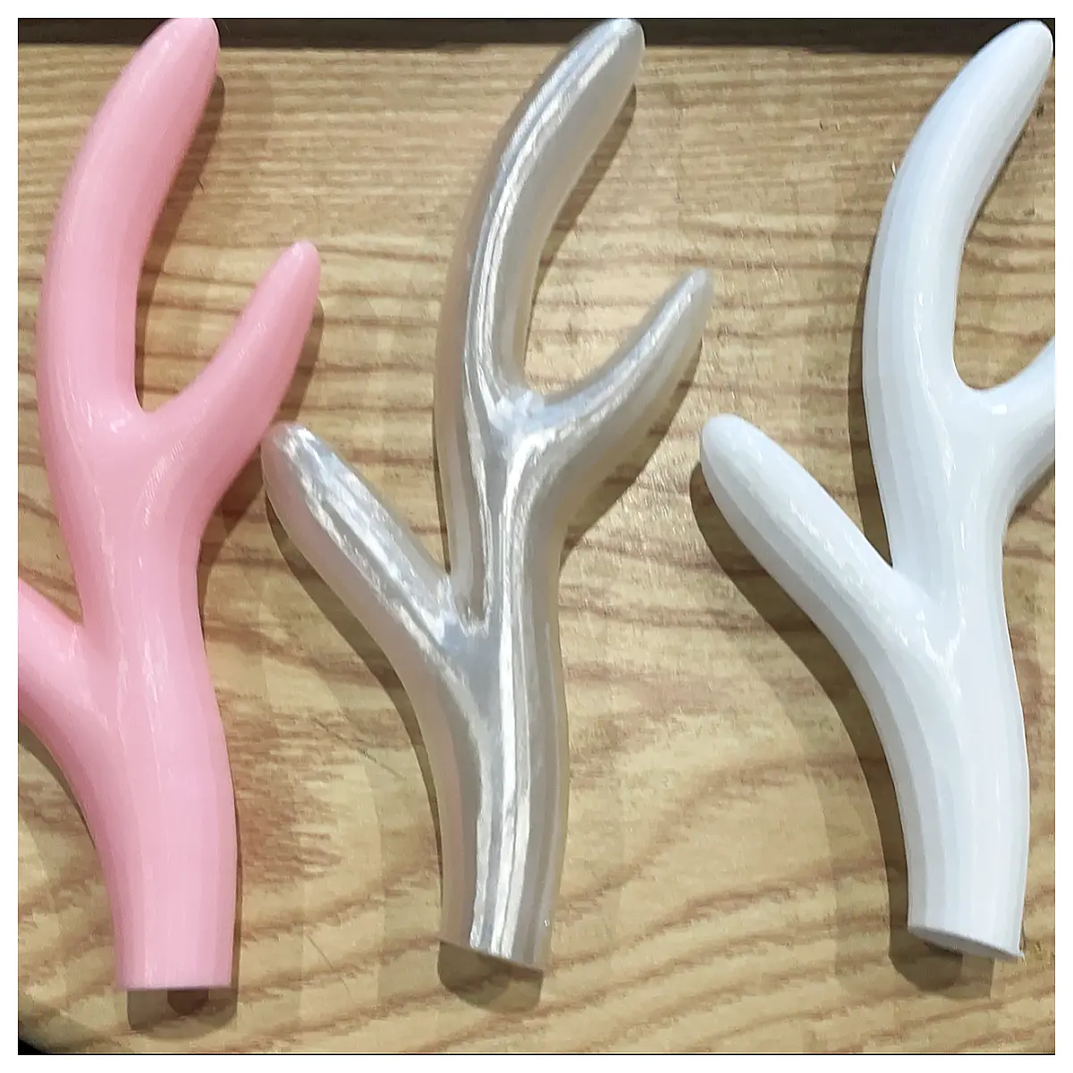 antler shaped solid wood handle bar grip for mountain bike cycling off road adventure gear