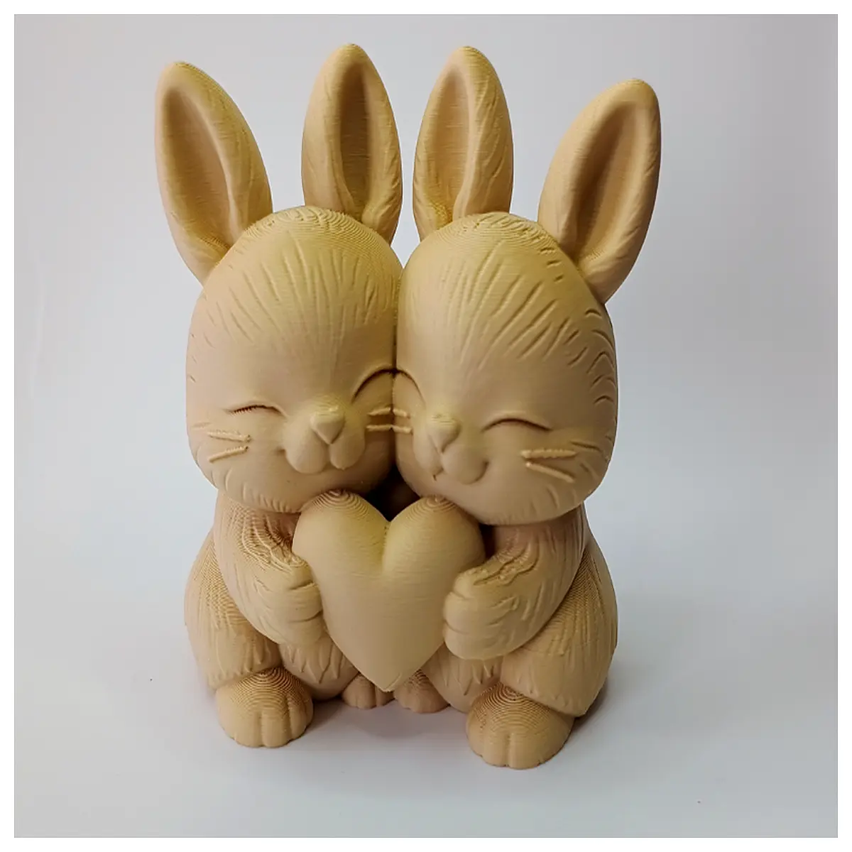 Shaped Rabbit Plush Toy Couple Gift Romantic Surprise Fluffy Cute Simulation