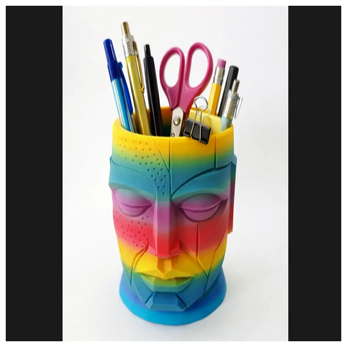 Mystery Man Pencil Holder Creative Desk Decoration Story Collection Anime Collectible Character Model Friends