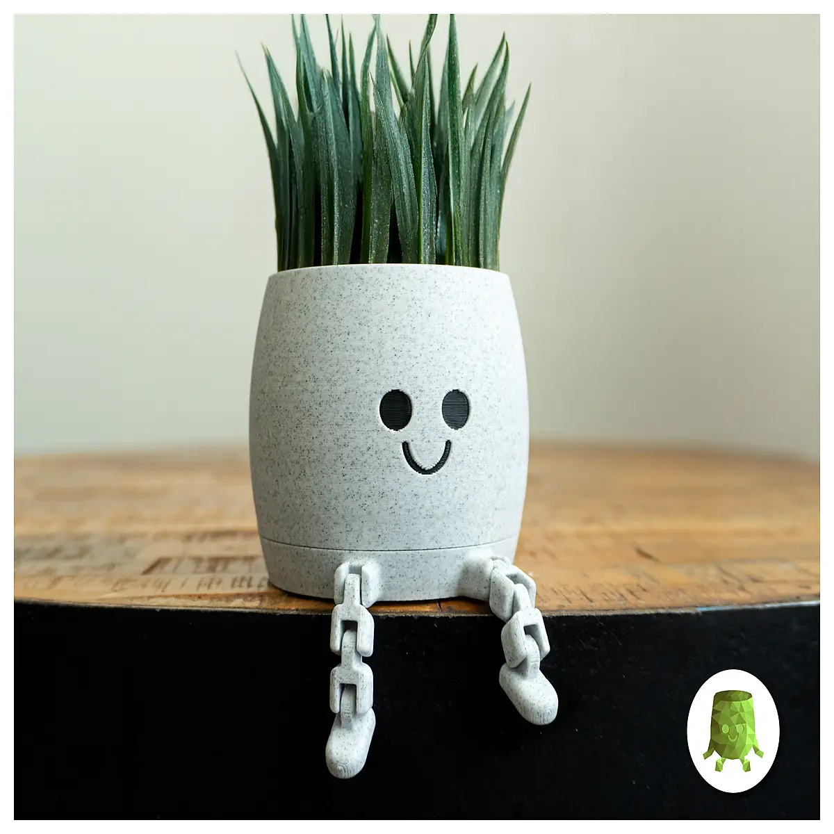 Happy Flexible Sitting Flower Pot Plant Support Holder Indoor Plant Stand Creative Pot Lazy Pot Gardening Tool