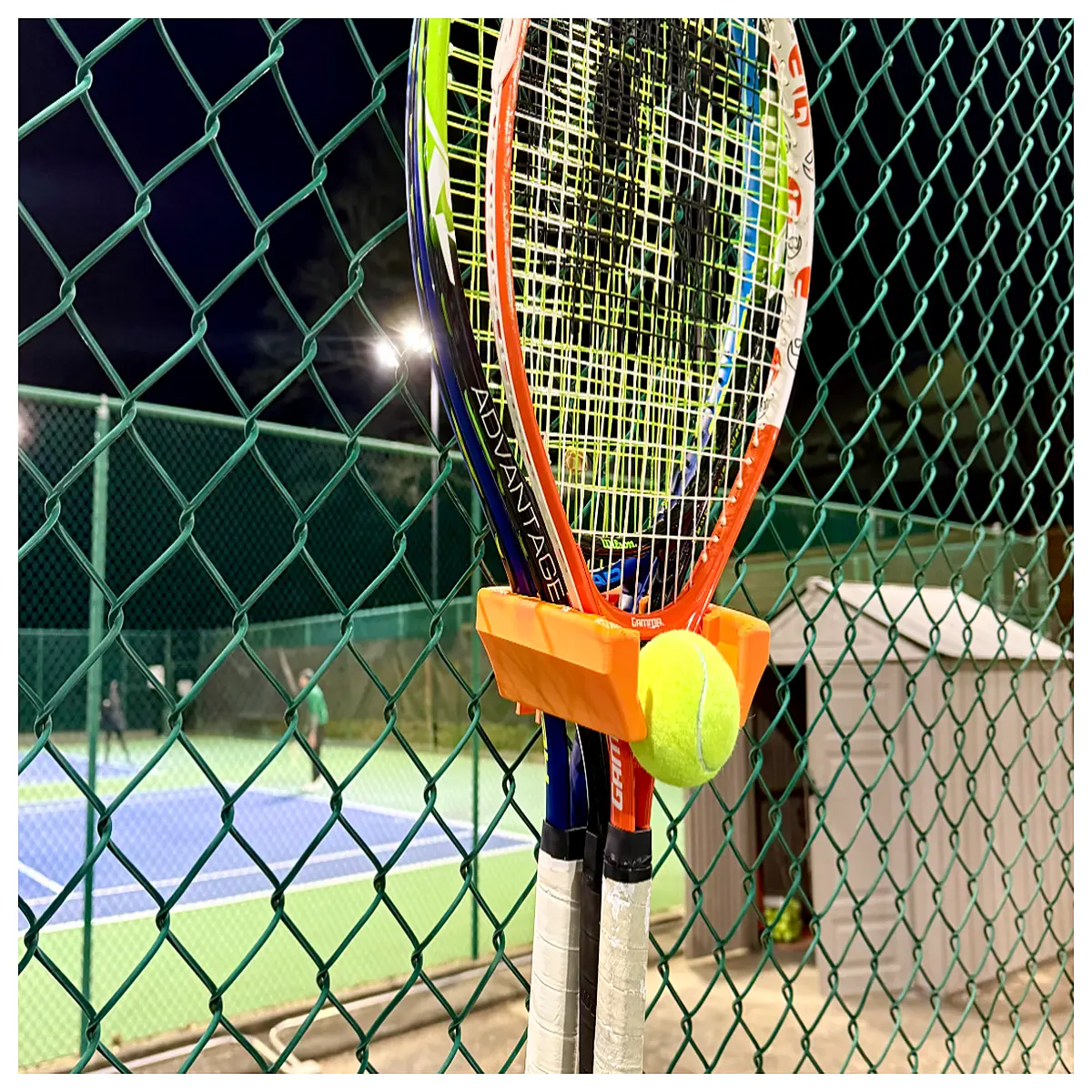Tennis Court Hooks Ball Racket Storage Sports Ball Organizer Net Ball Racket Rack Ball Storage Accessories Court Equipment